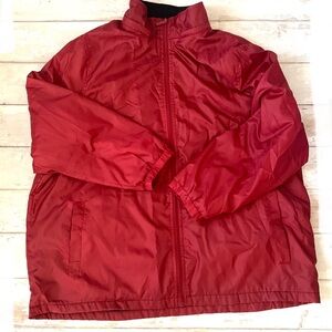 Mens 2XL Red Windbreaker Rain Jacket Totes Brand Size XXL 2X Large